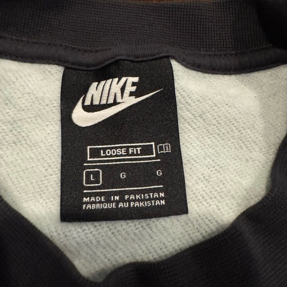 Nike Loose Fit Sweatshirt Mens Large Multicolor Abstract Print Crew Neck - Picture 3 of 7